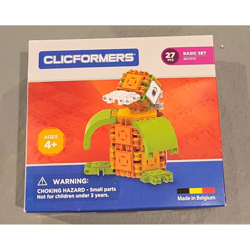 Clicformers Basic Set 27-Piece Plastic Interlocking Blocks Animals MPN 801012
